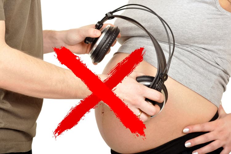 9 Facts Why Headphones Aren't Good on a Pregnant Belly - Kids Music  Education